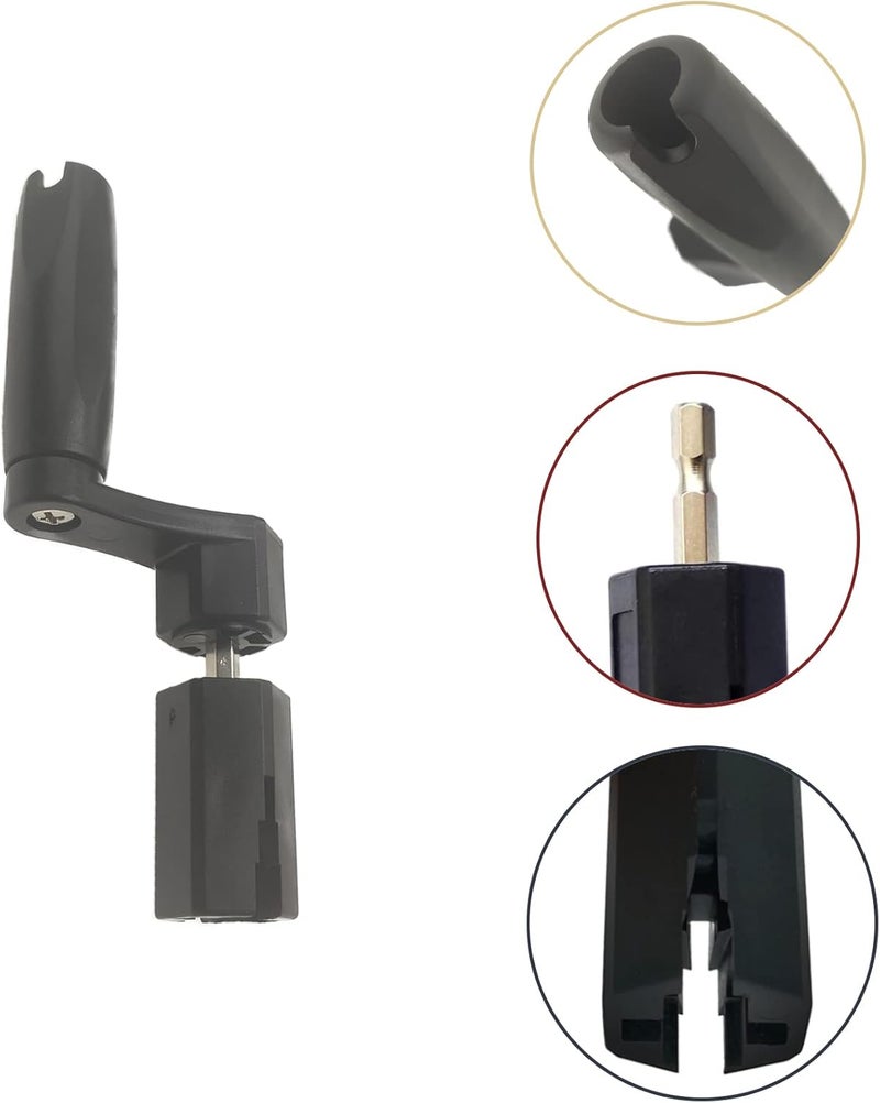 Cheerock Guitar String Pegs Winder, Multifunctional Guitar String Winder with Detachable Drill Bit for Guitar Ukulele Electric String Winder, Guitar Accessories - Image 3